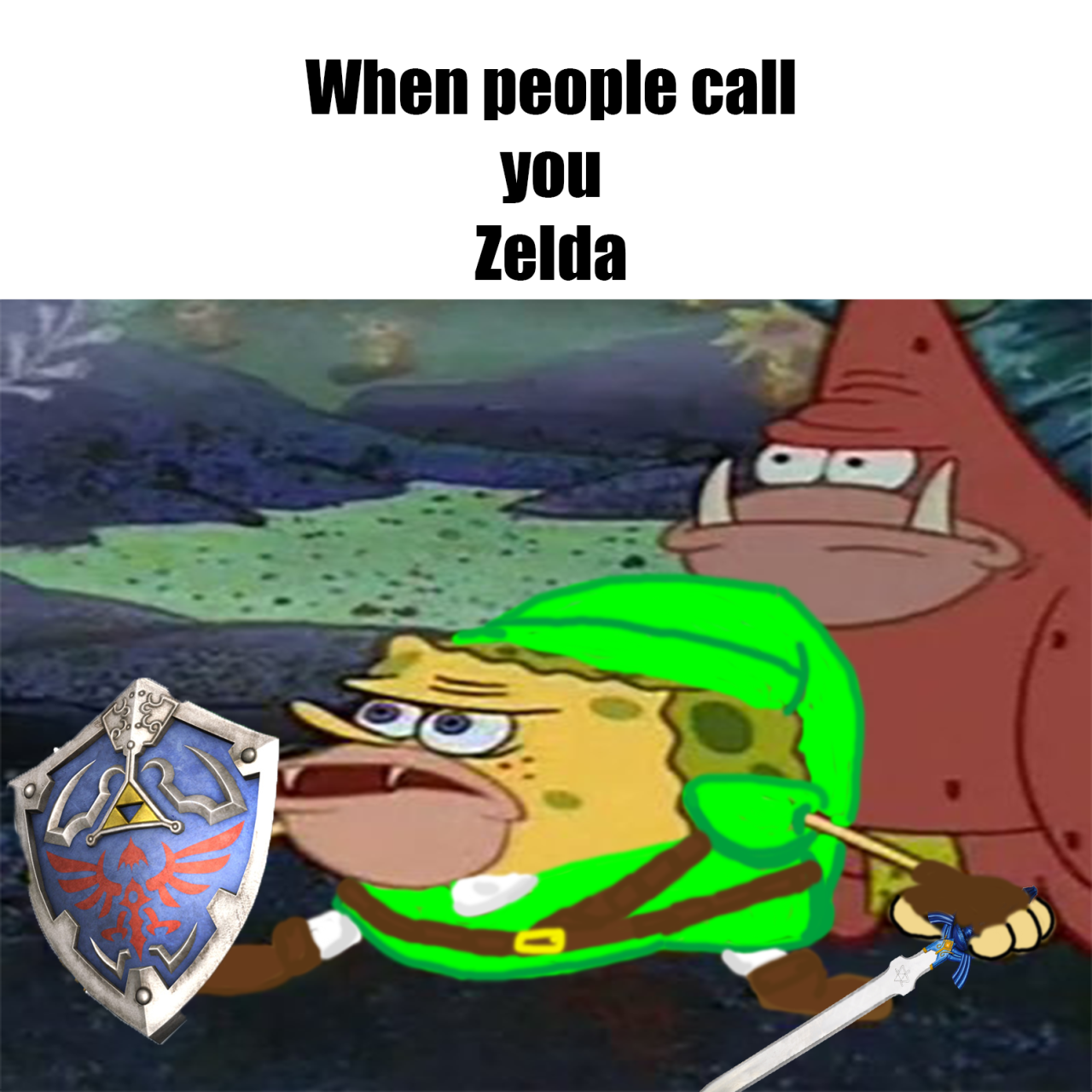 When People Call You Zelda SpongeGar Primitive Sponge Caveman