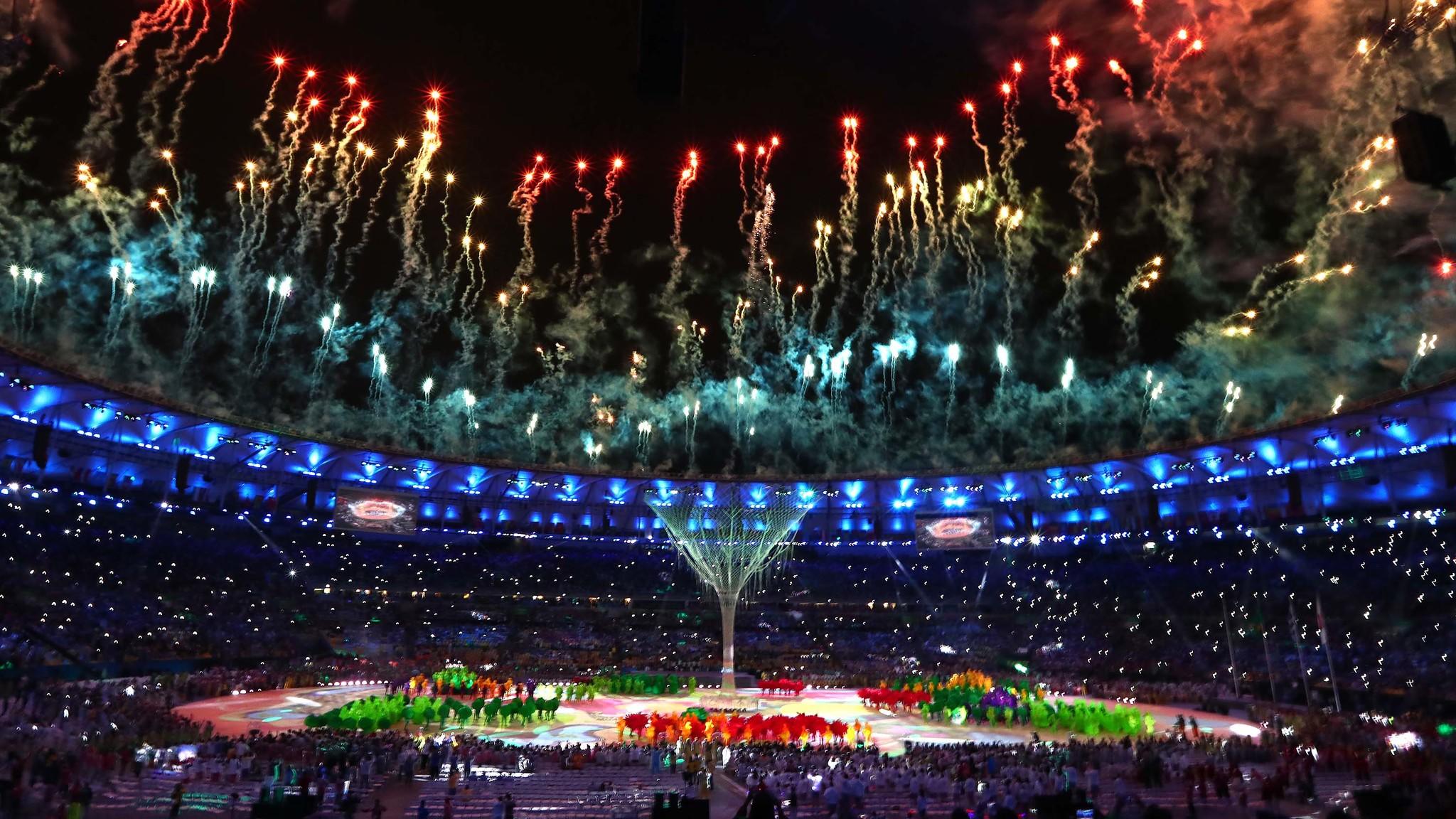 Fireworks Display From Stadium 2016 Summer Olympics Know Your Meme