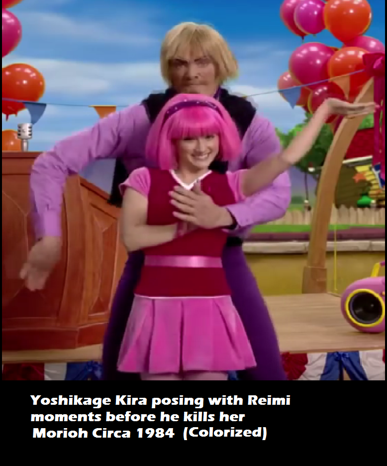 Yoshikage Kira posing with Reimi moments before he kills her Morioh Circa 1984 (Colorized)