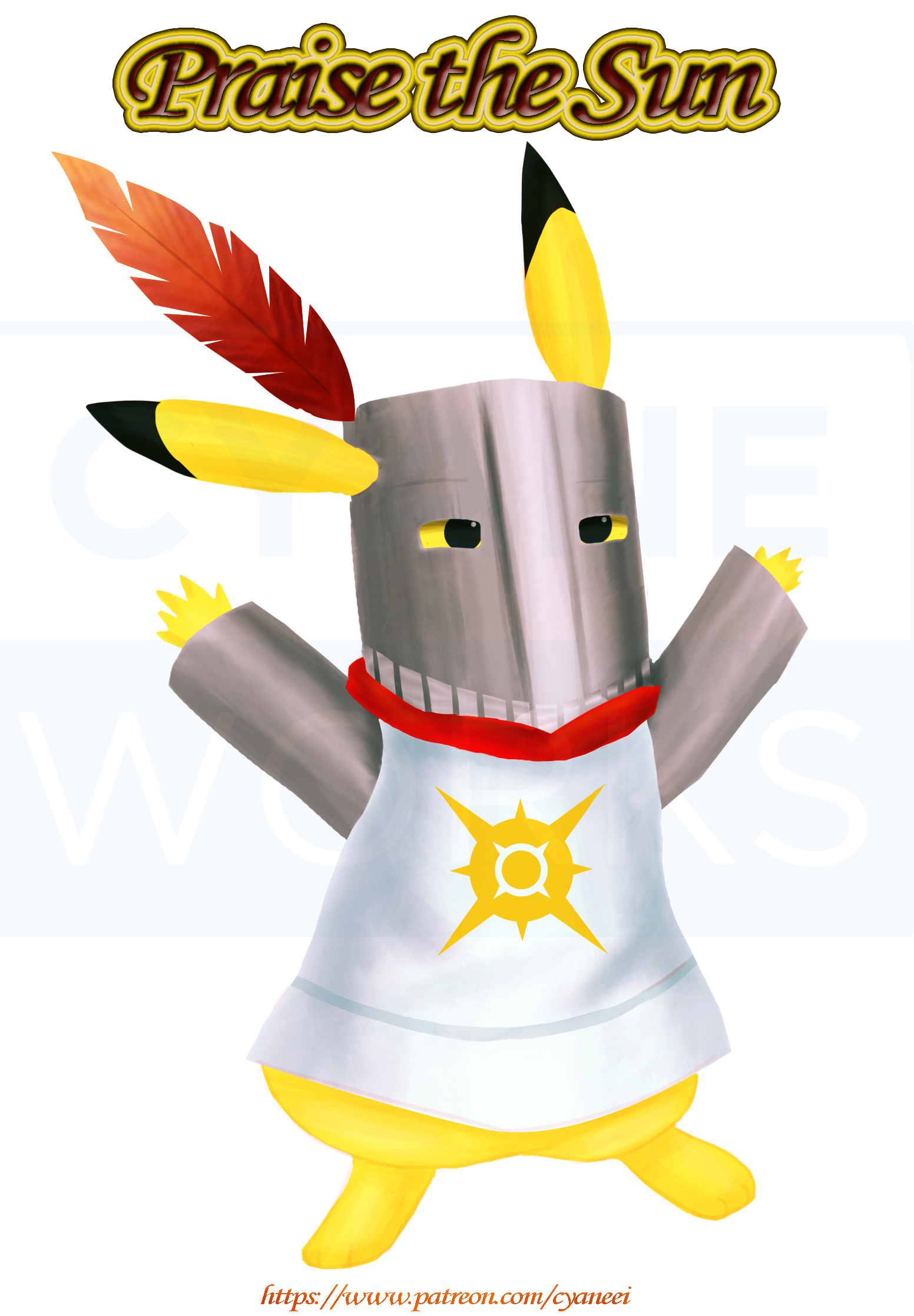 Tazza Praise The Sun 325 Ml - Solaire Of Astora Ceramica Qualità - Idea Regalo Per Fan Di Dark Souls