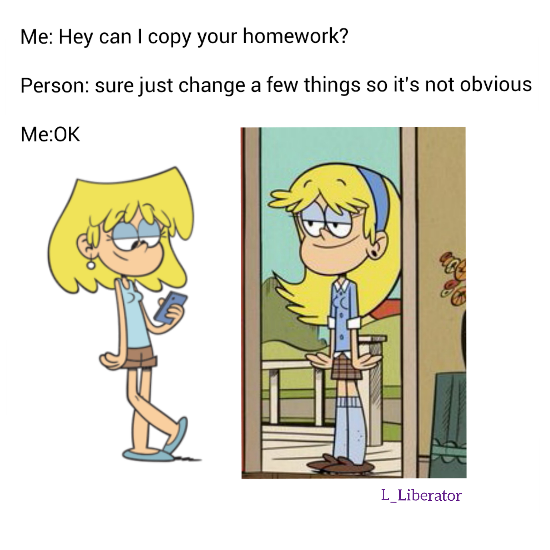 Hey Can I Copy Your Homework Meme Template