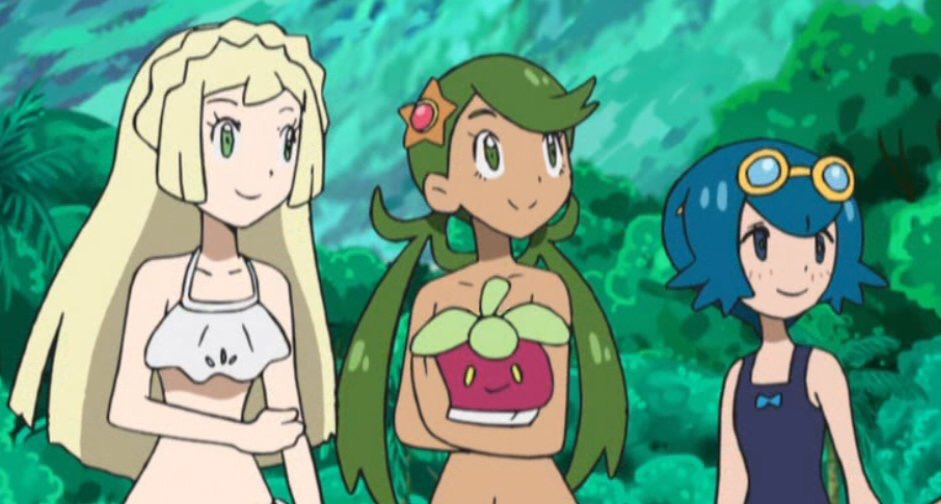 Anime Pokemon Girls - Alola Beach Girls | PokÃ©mon Sun and Moon | Know Your Meme