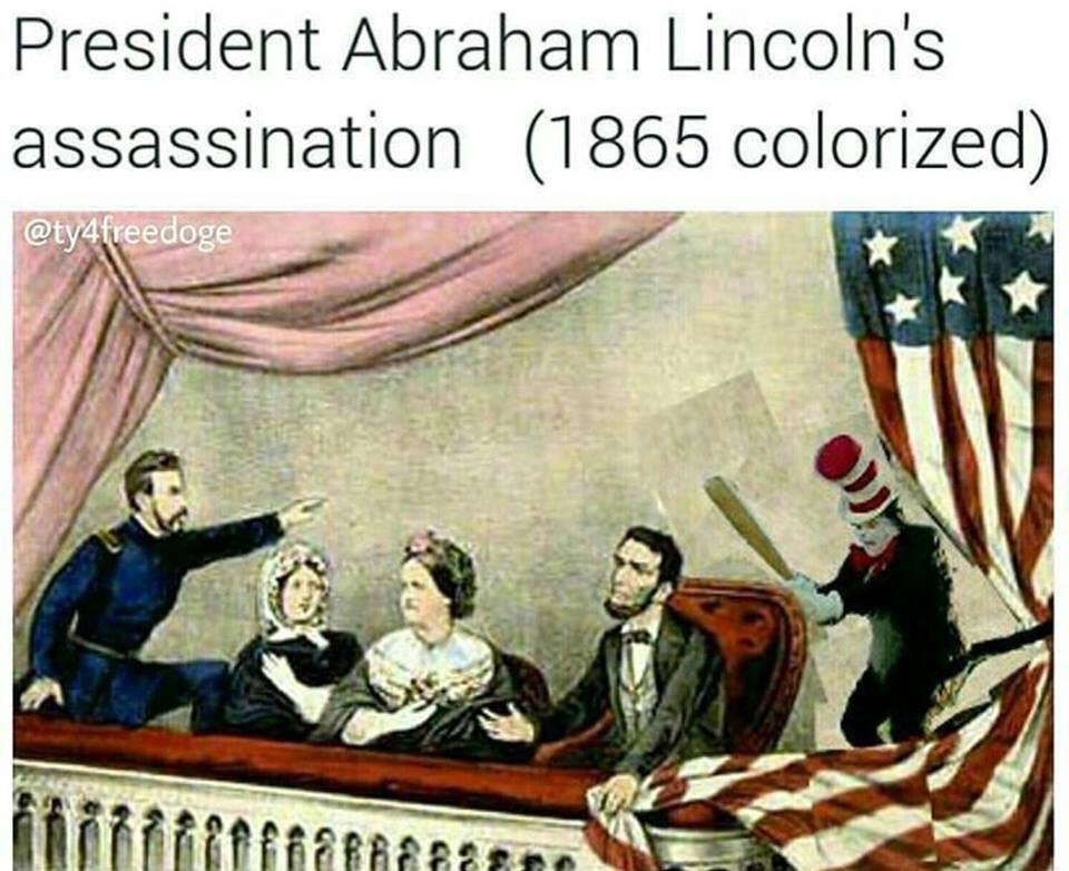 President Abraham Lincoln's assassination (1865 colorized) @ty4tteedoge