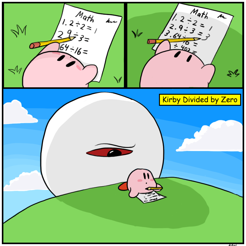 Kirby s Math Logic Divide By Zero Know Your Meme