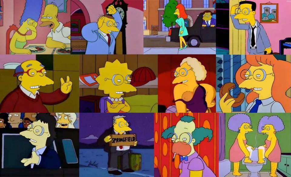 The Simpsons, but everyone is Moleman. 