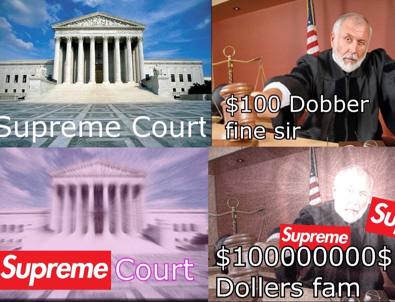 $100 Dobber Supreme Courtfige sir St Supreme $100000000$ Supreme Court