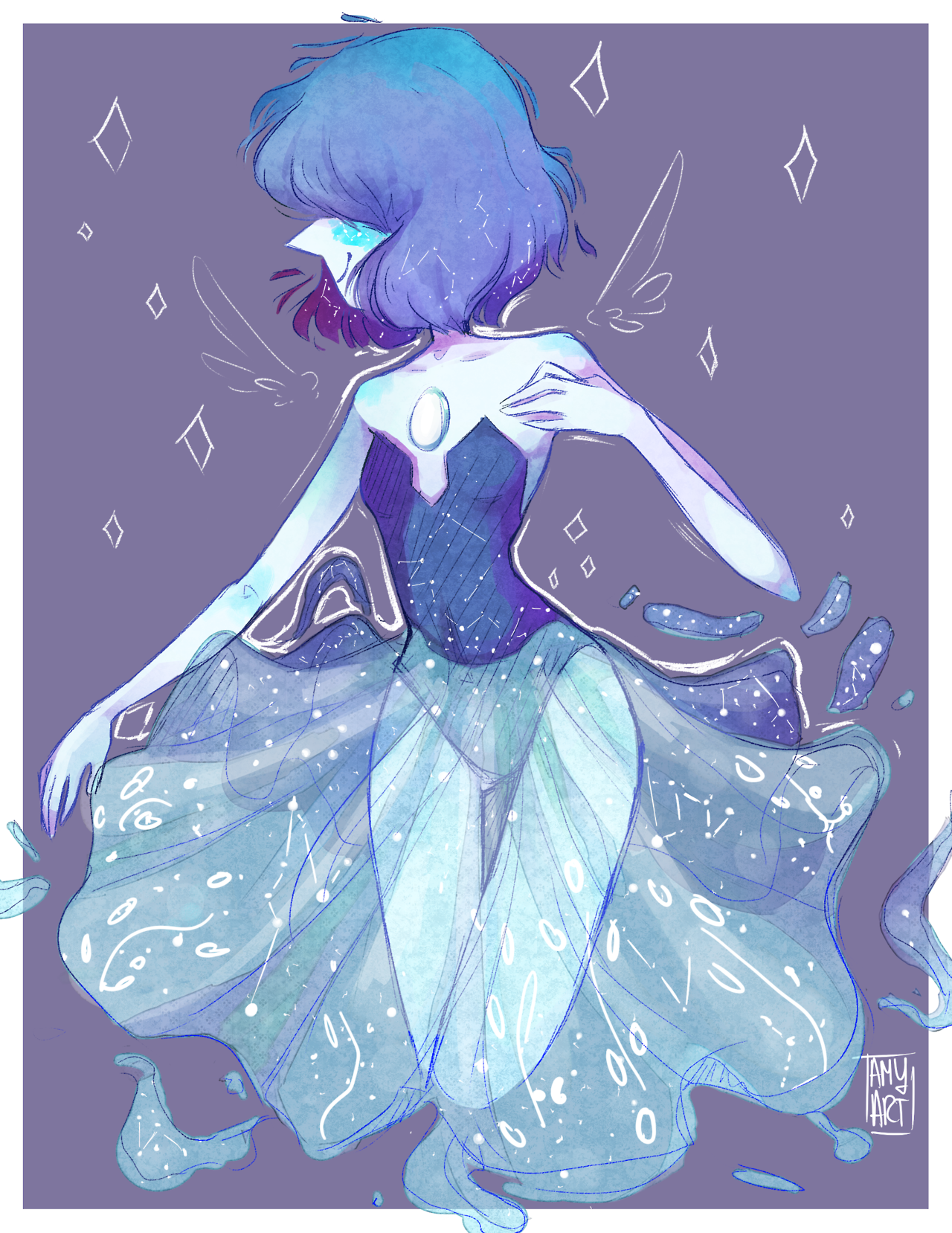 Blue pearl steven universe fanart