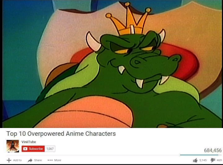 Top 10 Overpowered Anime Characters Watchmojo Know Your Meme