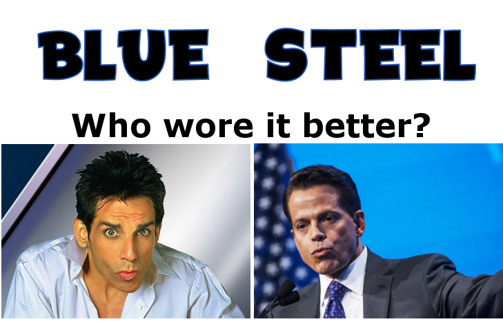 BLUE STEEL Who wore it better?