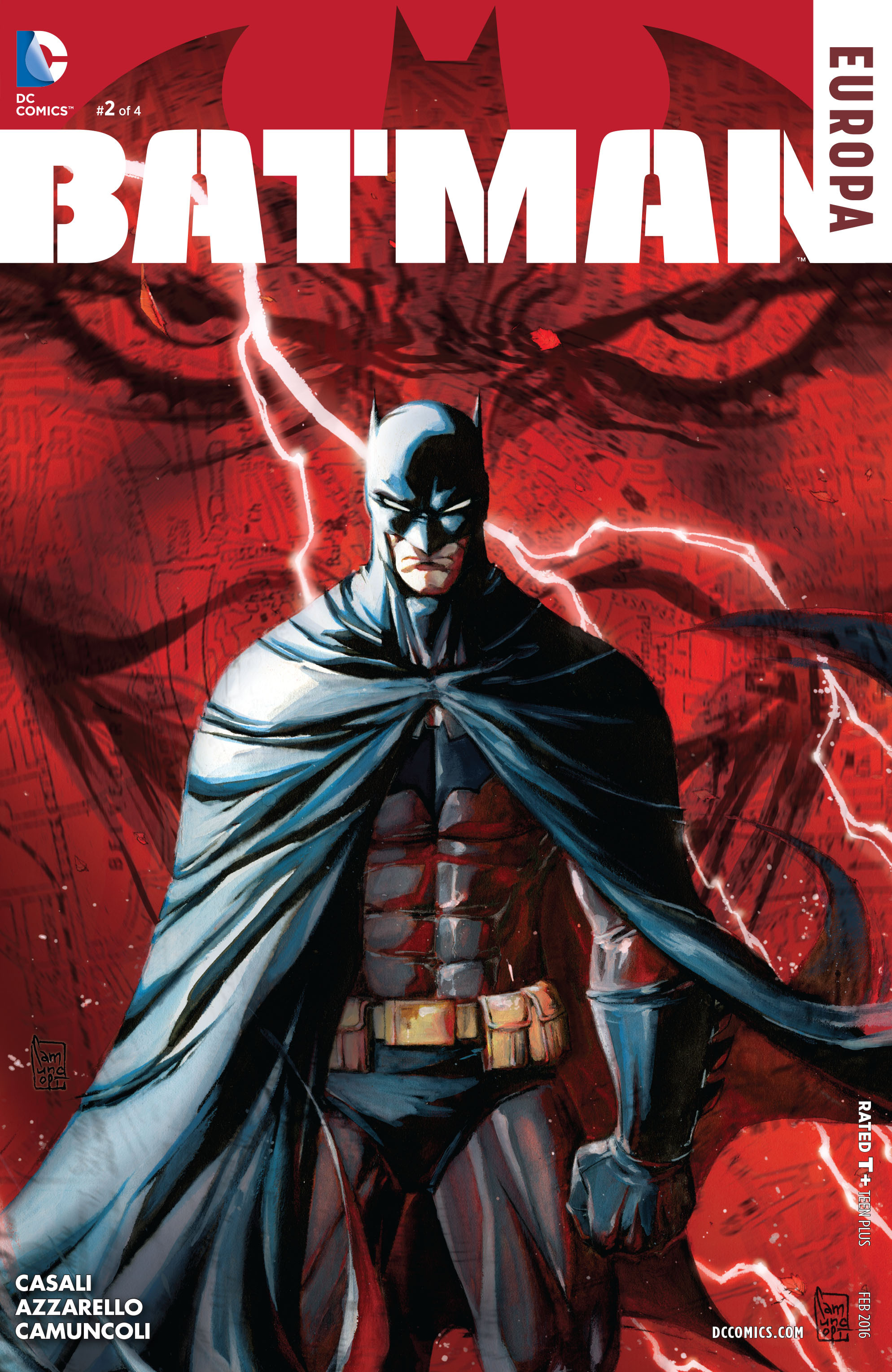 DC COMICS" #2 of 4 BATMAN am CASALI AZZARELLO CAMUNCOLI am DCCOMICcS.co