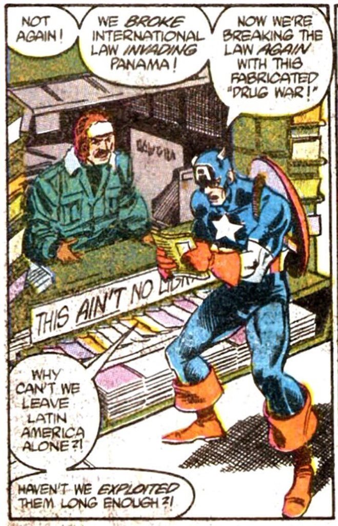 NOT AGAIN! WE BRKE INTERNATIONAL ' BREAKING THE NOW WE'RE AW INVADINGLAWAGAIN ANAMA! FABRICATED DRUG WAR! HIS AIN'TNO WHY CANT WE LEAVE LATIN AMBRICA ALONE HAVENT WE EXPLOITED THEM LONG ENOUGH?