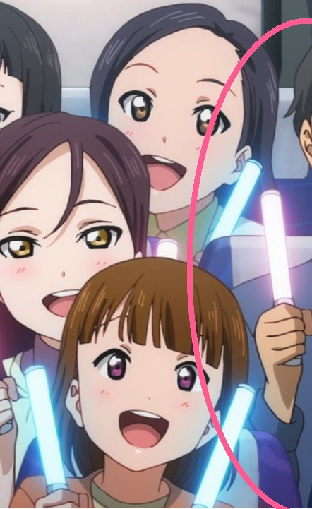 Yes, he's the one that uses the same pink Glowstick as Riko's mom's.