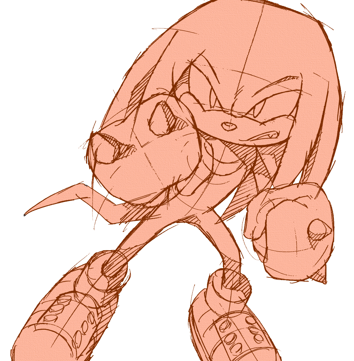 knuckles the hedgehog drawings