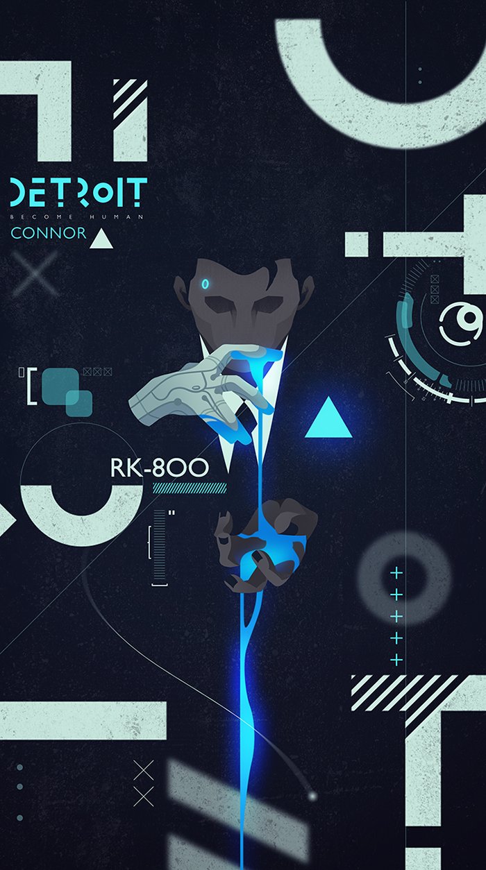 Detroit Become Human Wallpaper Connor Phone Wallpaper