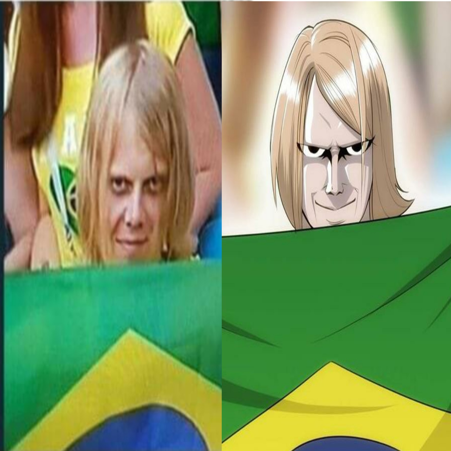 Sinister Brazilian Fan Becomes Meme 2018 FIFA World Cup Russia