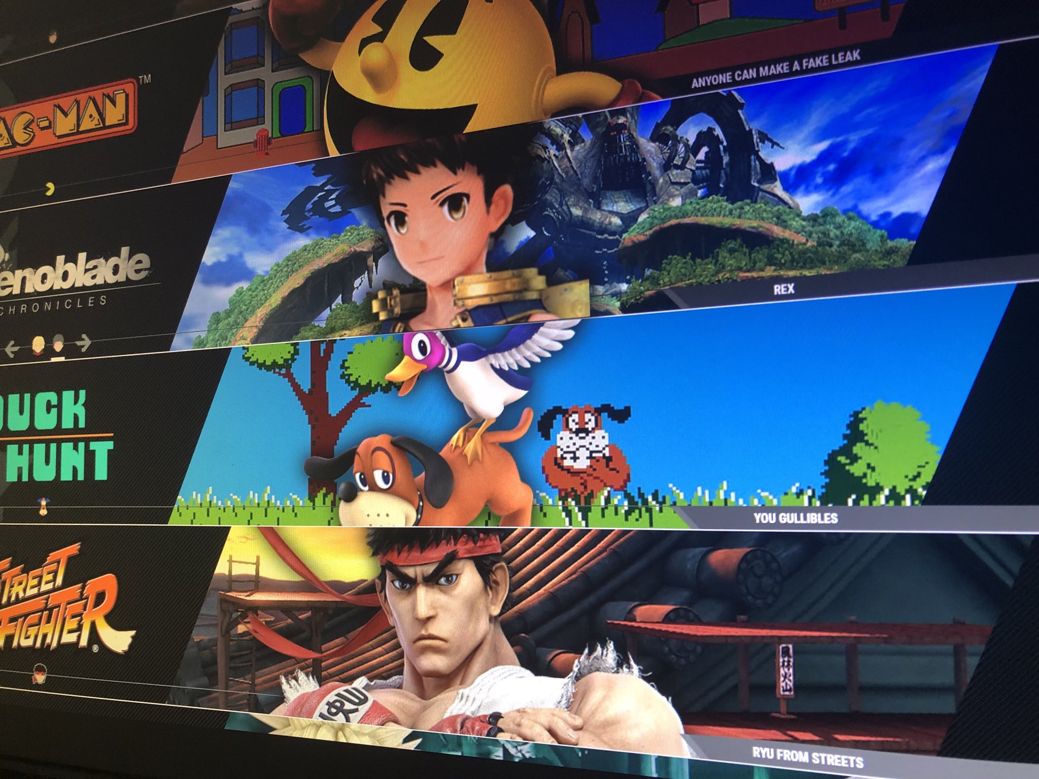 fake smash bros 4 leak