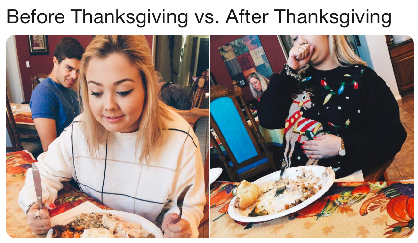Before Thanksgiving Vs After Thanksgiving Christmas Sweater Before Before Thanksgiving Vs After Thanksgiving Christmas Sweater Before