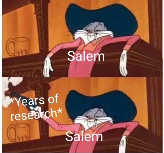 Salem Years of research* Salem
