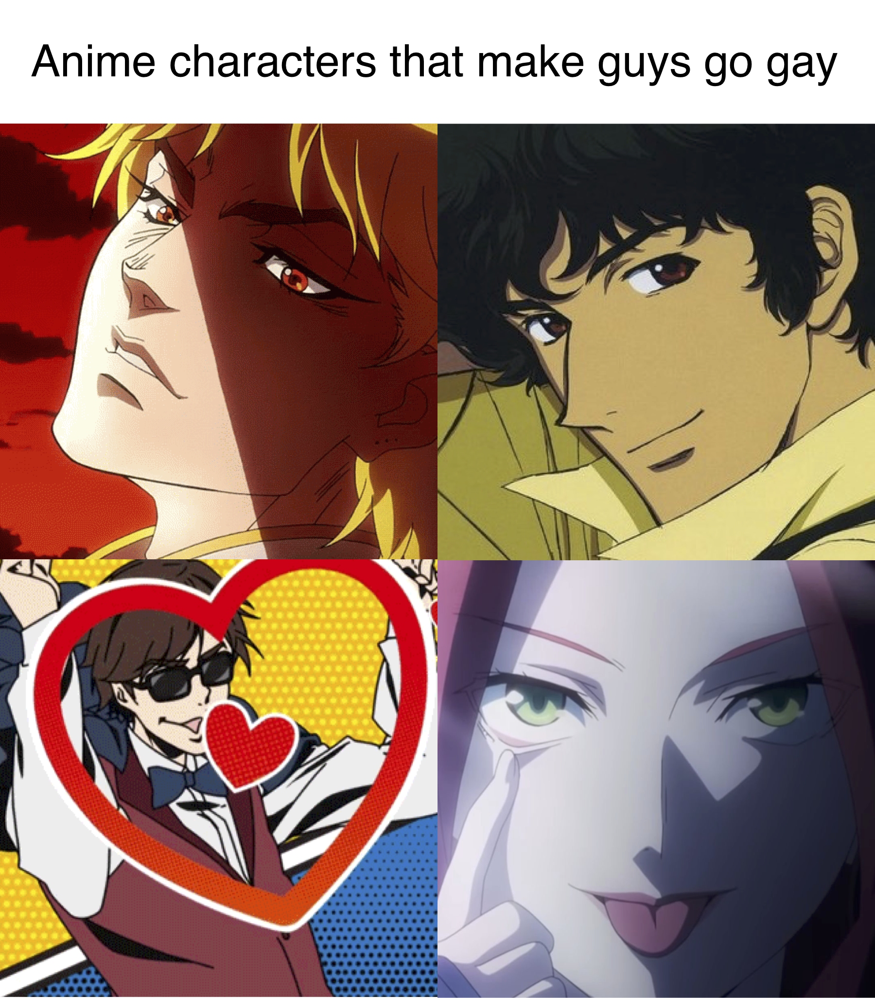 Anime characters that make guys go gay