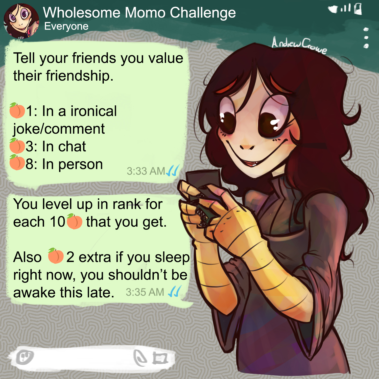 Wholesome Momo Challenge You Say Know Your Meme Wholesome Momo Challenge You Say Know Your Meme