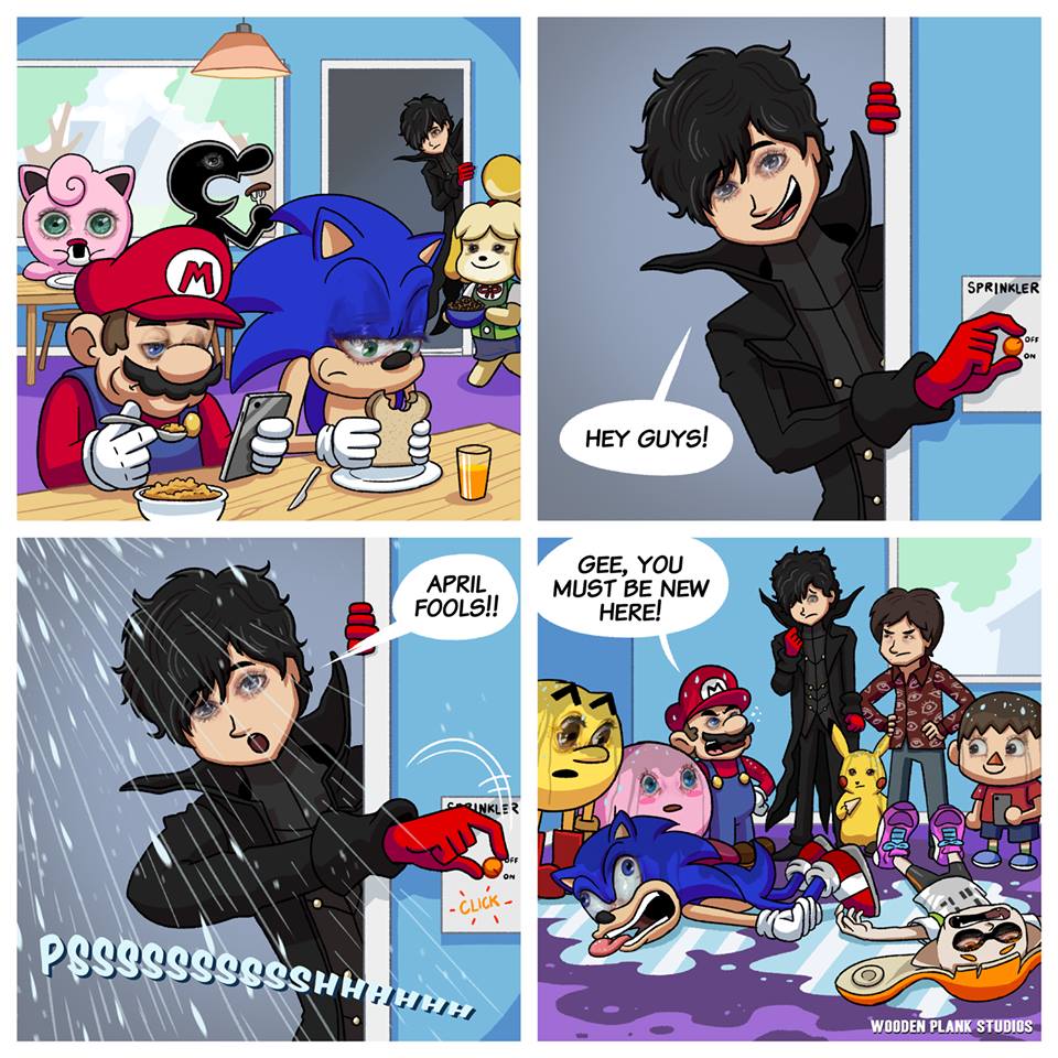 SPRINKLER HEY GUYs! APRIL FOOLS!! GEE, YOLU MUST BE NEW HERE! CLICK P999999993cH WOODEN PLANK STUDIOS