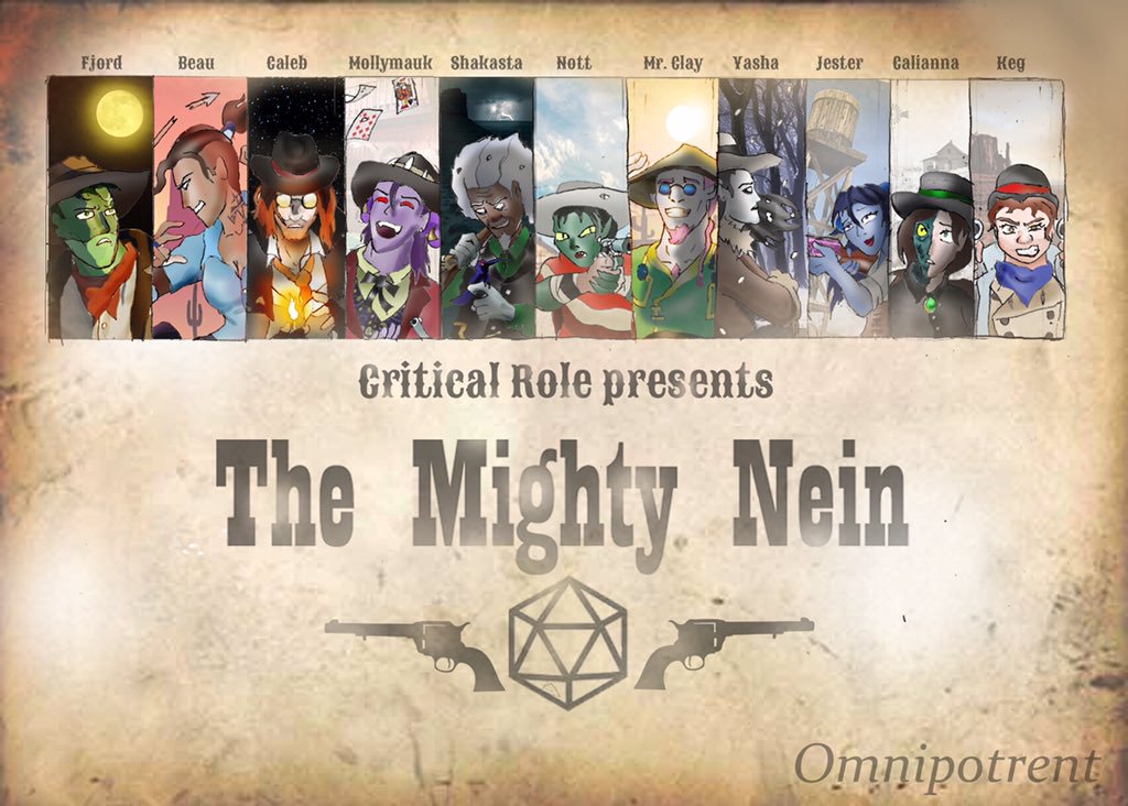 Fjord BeauGaleb Mollymauk Shakasta Nott Mr. Clay Yasha Jester Galianna Keg critical Role presents The Mighty Nein Omnipotrent