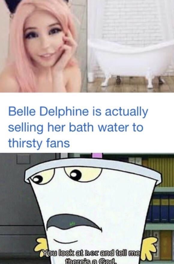 Living Meme Belle Delphine is Selling Bottles of Her Bathwater for all the  Thirsty Boys - Wow Article