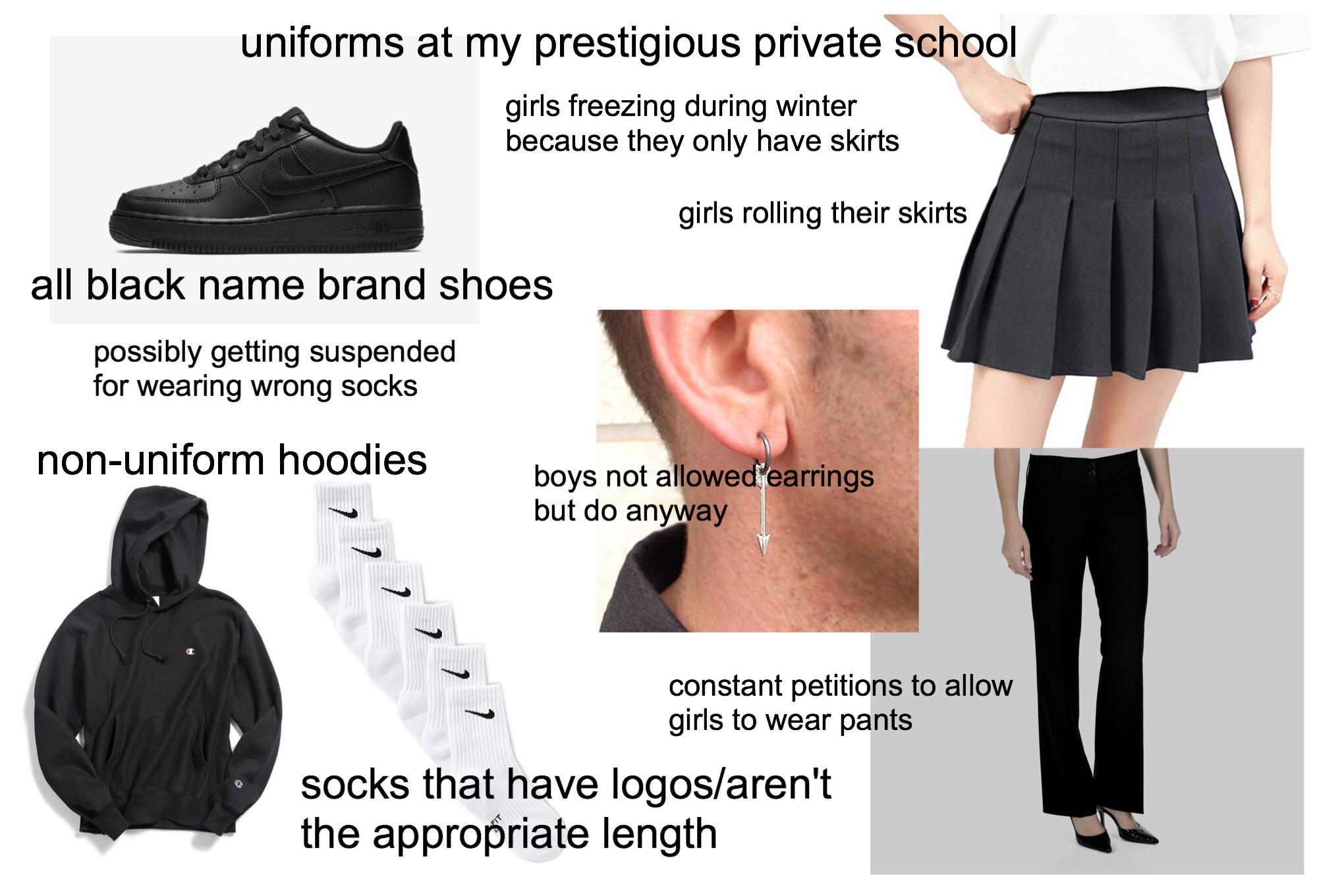 Uniforms At My Prestigious Private School R starterpacks Starter