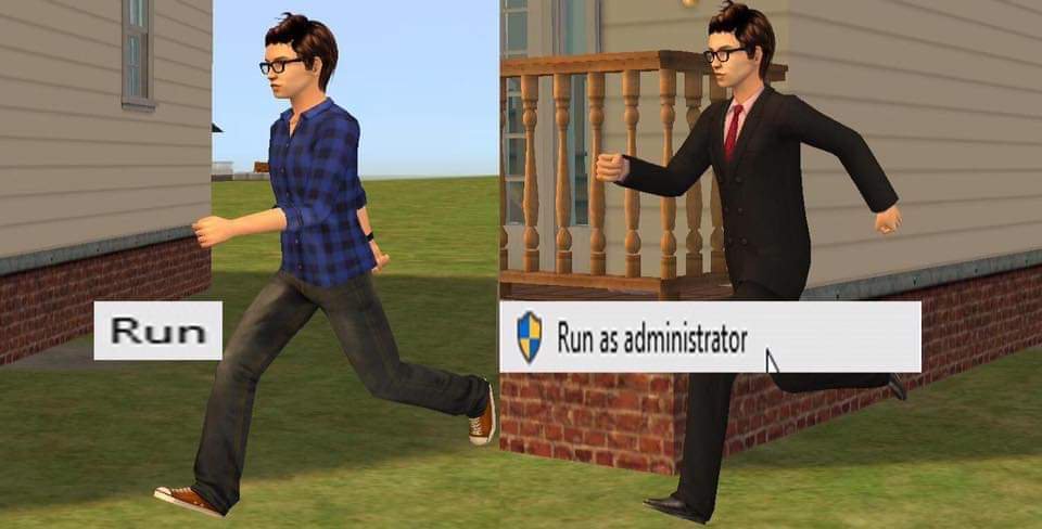 Run Run as administrator