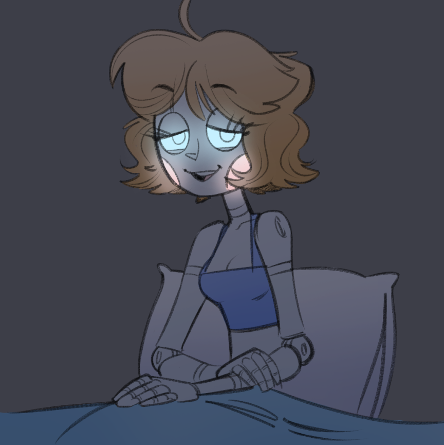 Emmy the robot bathroom comic 64