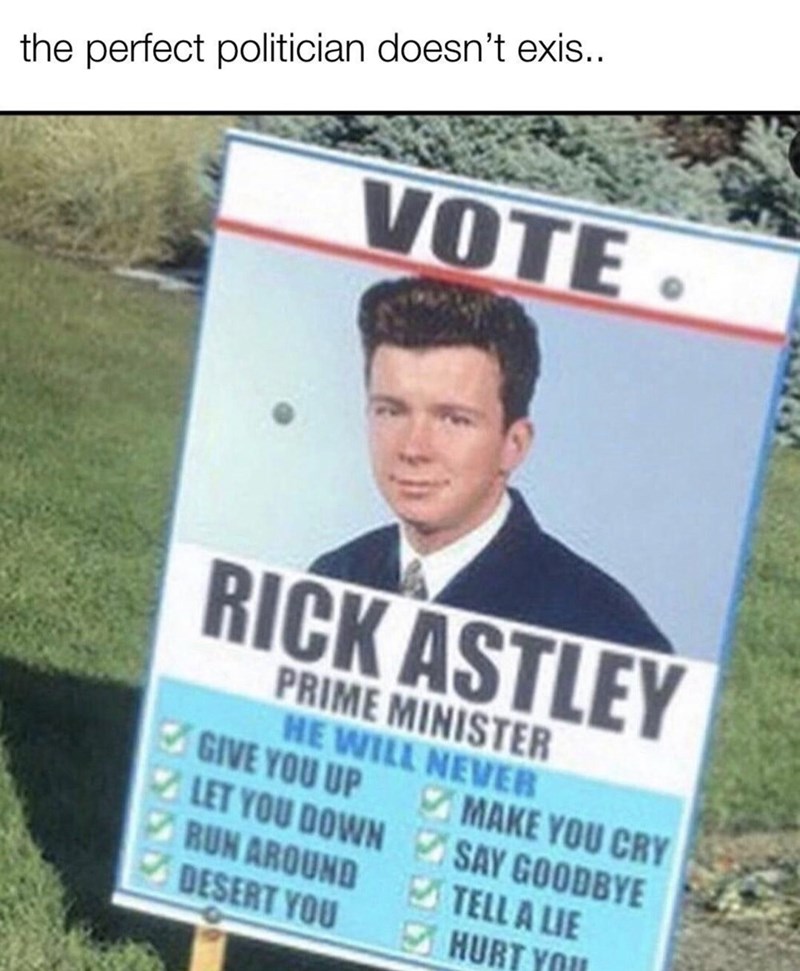 Twenty-One Rick Astley Memes For The Rule-Followers