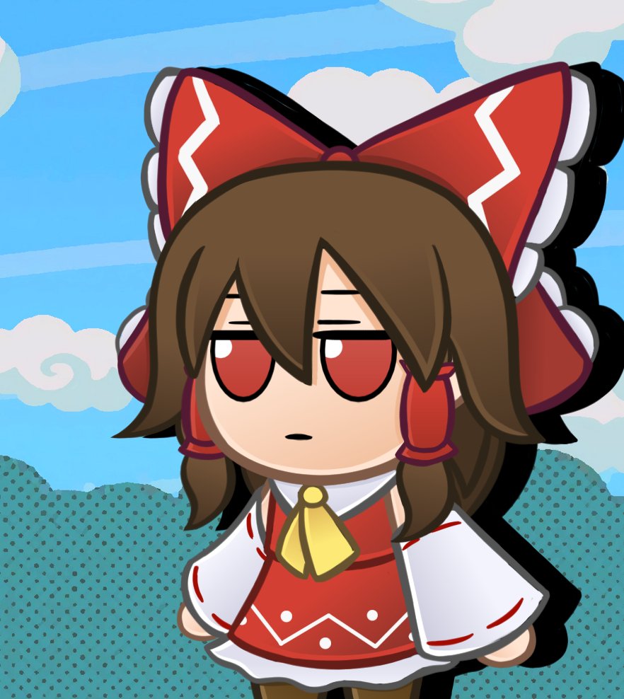 Paper Reimu Fumo By Mcsquiddies Touhou Project 東方project Know Your Meme