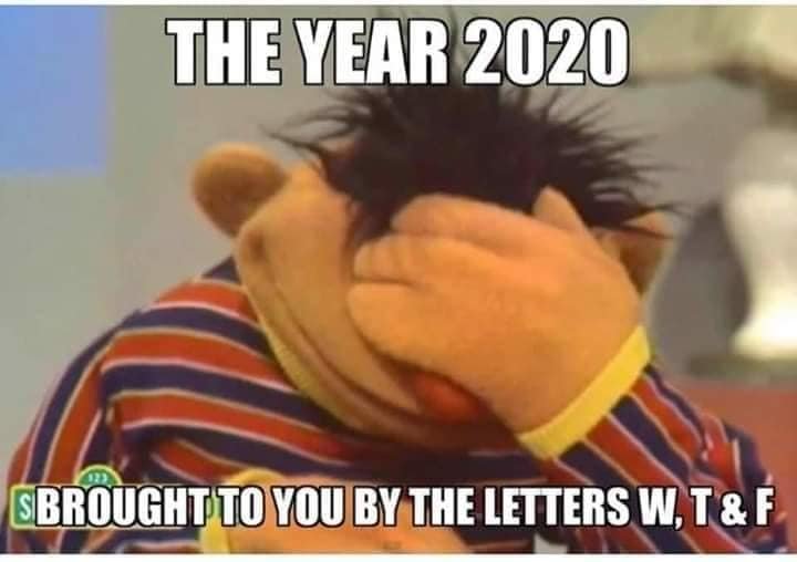 THE YEAR 2020 SBROUGHT TO YOU BY THE LETTERS W, T& F