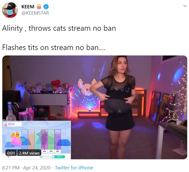 KEEMSTAR On Alinity Alinity s Nip Slip Know Your Meme KEEMSTAR On Alinity Alinity s Nip Slip Know Your Meme