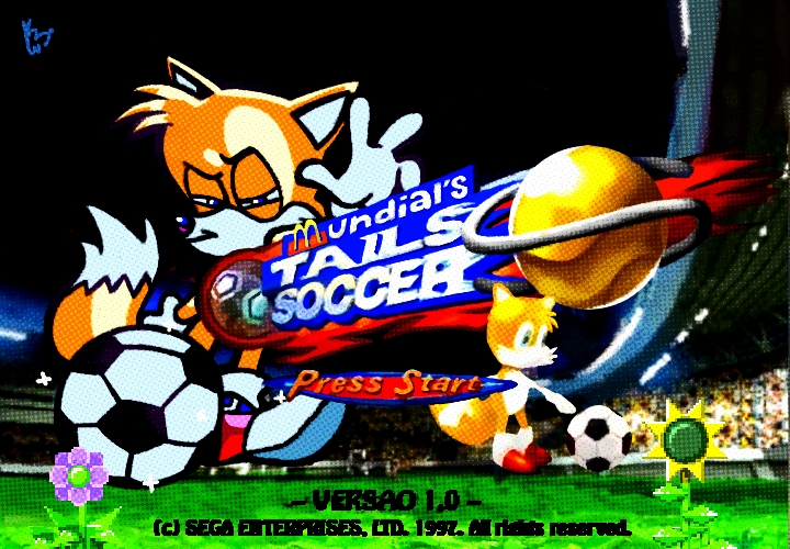 TMundial'S TAILSC SOCCEE Press Start VERSAO 1.0 () SEGA ENTEPRISES, LID. 1997. A