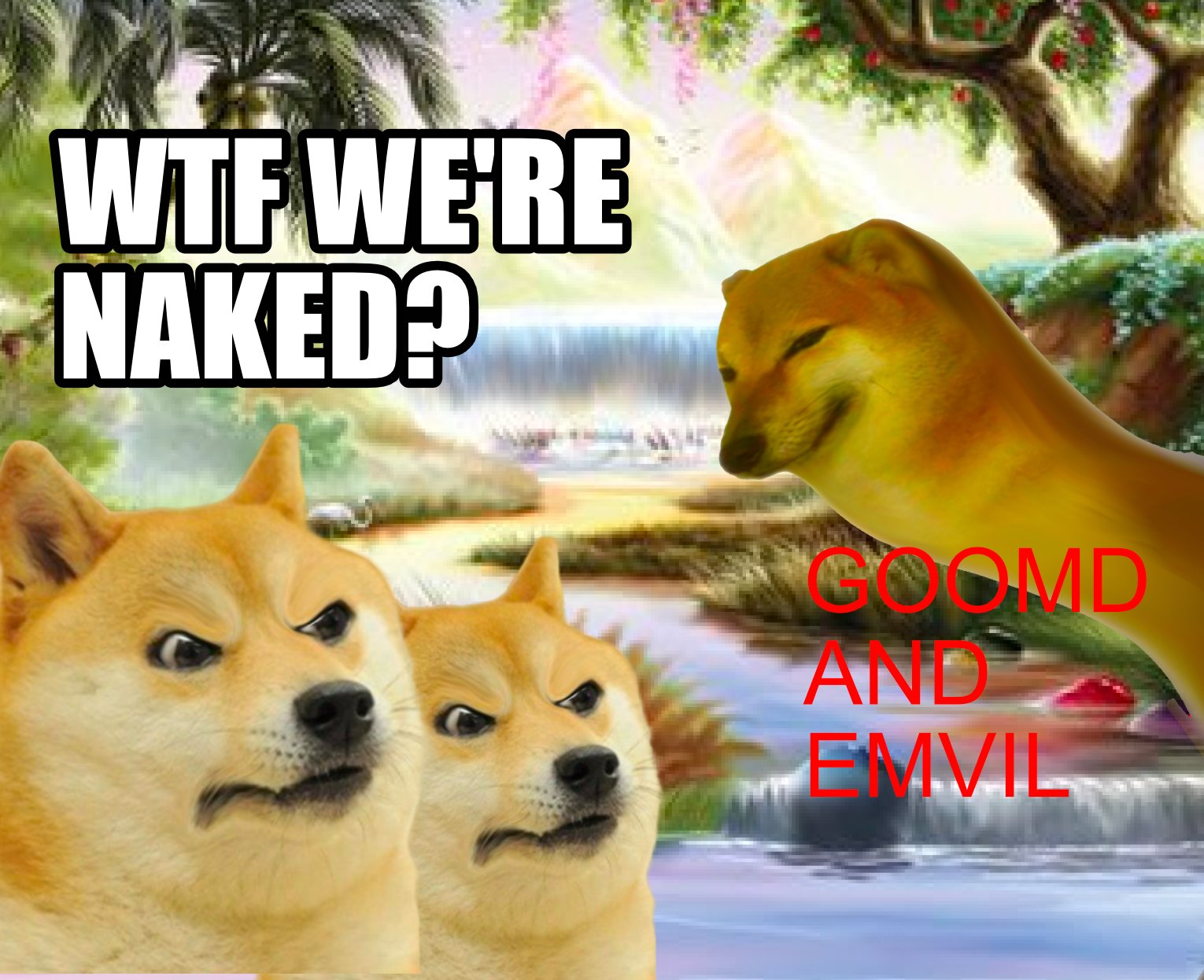 Garden Of Eden Doge Ironic Doge Memes Know Your Meme - doge image gallery list view with images funny doge roblox funny doge