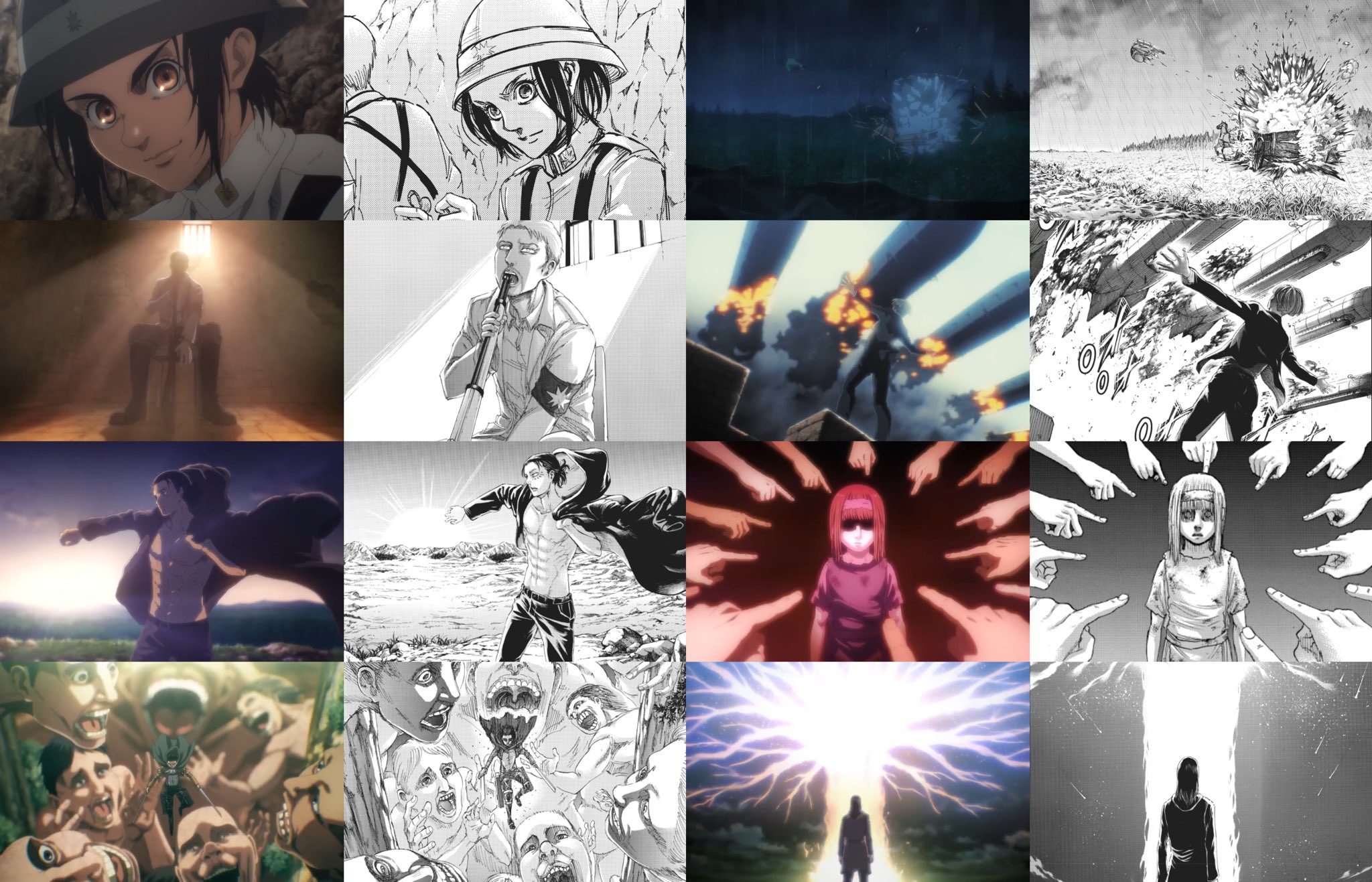 Attack On Titan Season 4 Anime Vs Manga Adaptations Attack On Titan Shingeki No Kyojin Know Your Meme