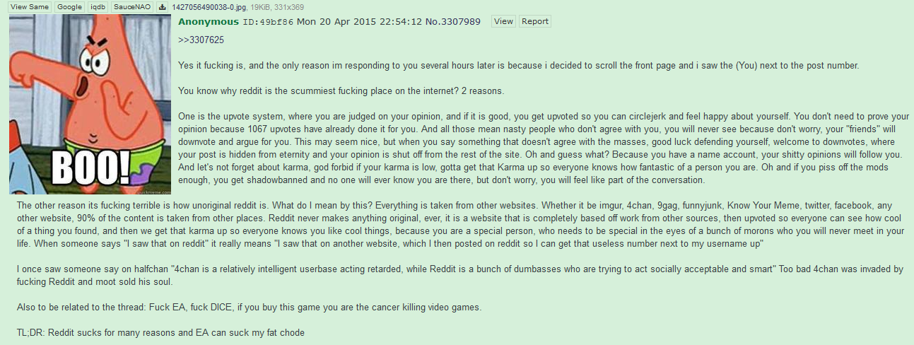 Why Reddit Sucks 4chan Know Your Meme