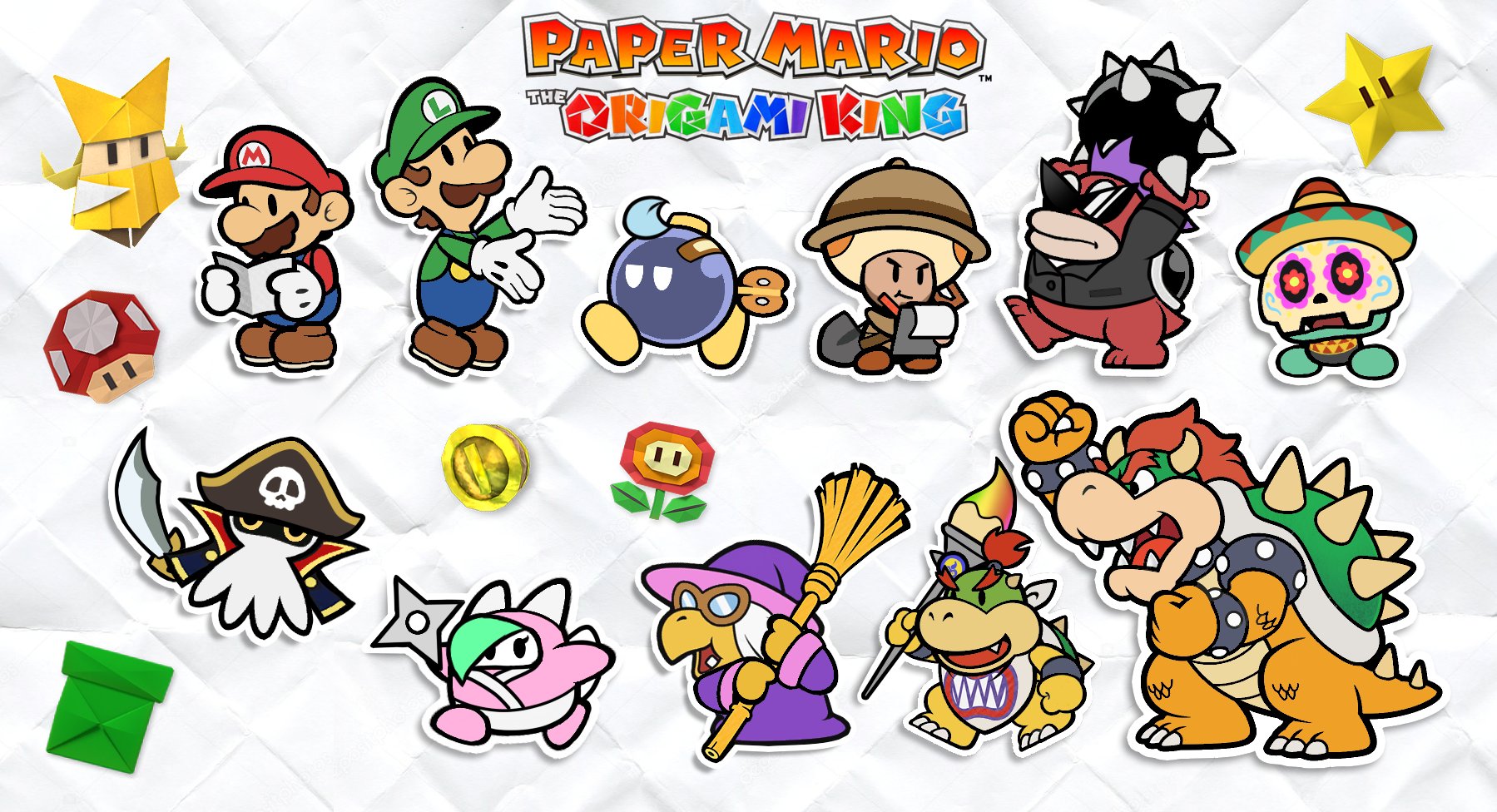 super paper mario all characters