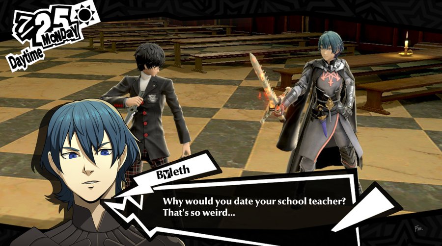 MONDAY Daytime Byleth Why would you date your school teacher? That's so weird...