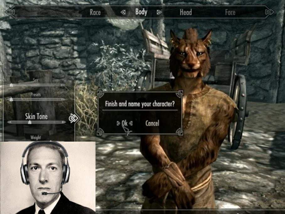 HP Lovecraft Picked Khajit What Name Will He Give Him H P 
