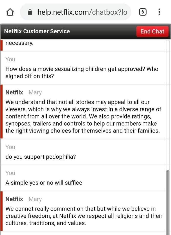 We Cannot Really Comment On That Cuties Netflix Controversy