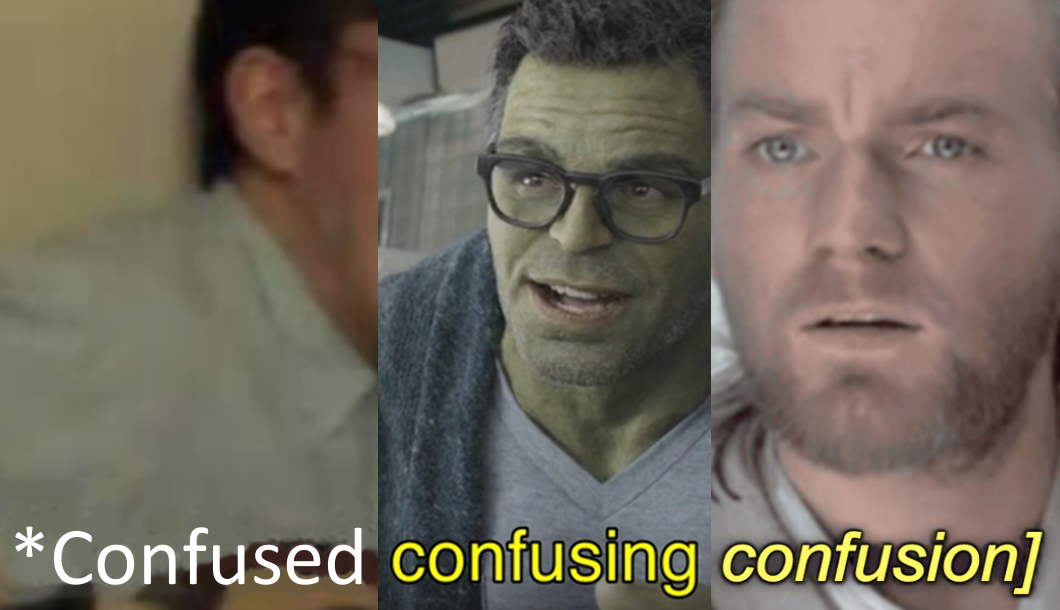 Cleaned up Confused Confusing Confusion | Meme Chimera | Know Your Meme