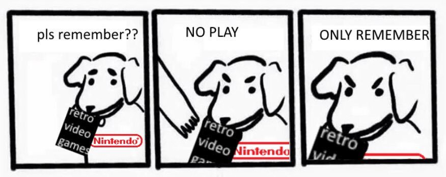 ONLY REMEMBER NO PLAY pls remember?? retro retro video retro Via Nintendo video Nintendo games