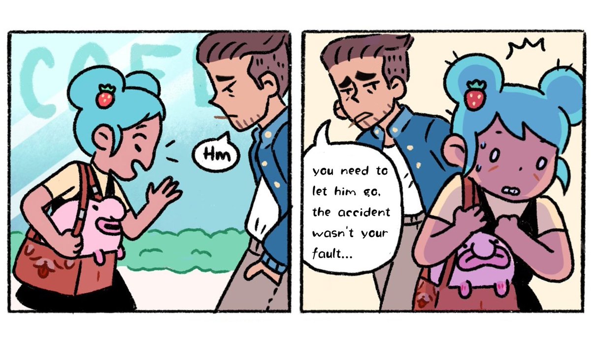 Hm you need to let him go, the accident wasn't your fault...