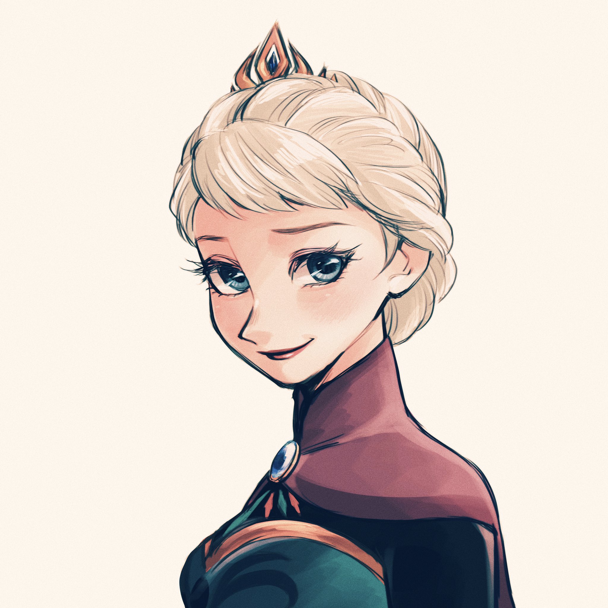 elsa as queen