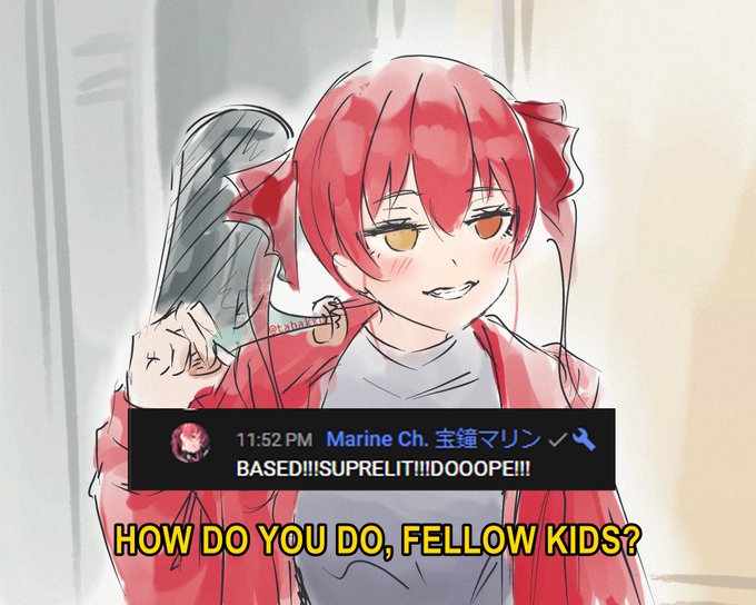 Image result for houshou marine memes