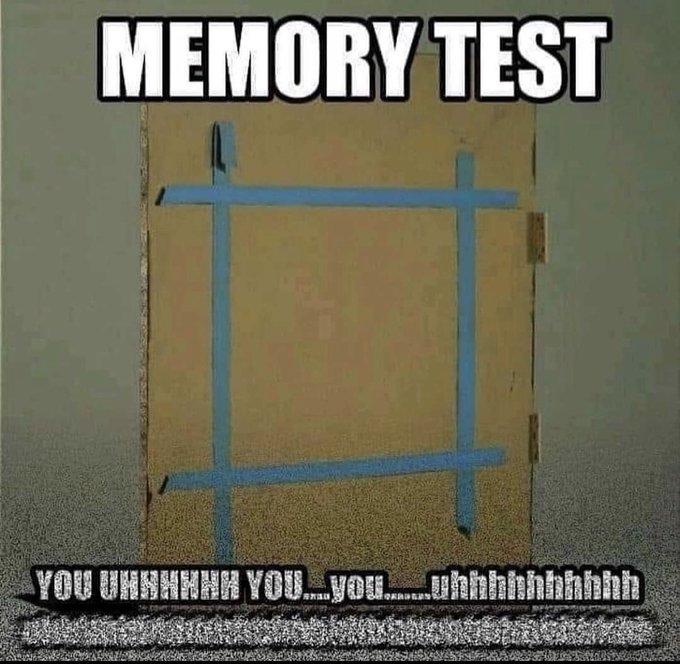 MEMORY TEST YOU UHNHNHH YOU.you. .uhhhhhhhhhh