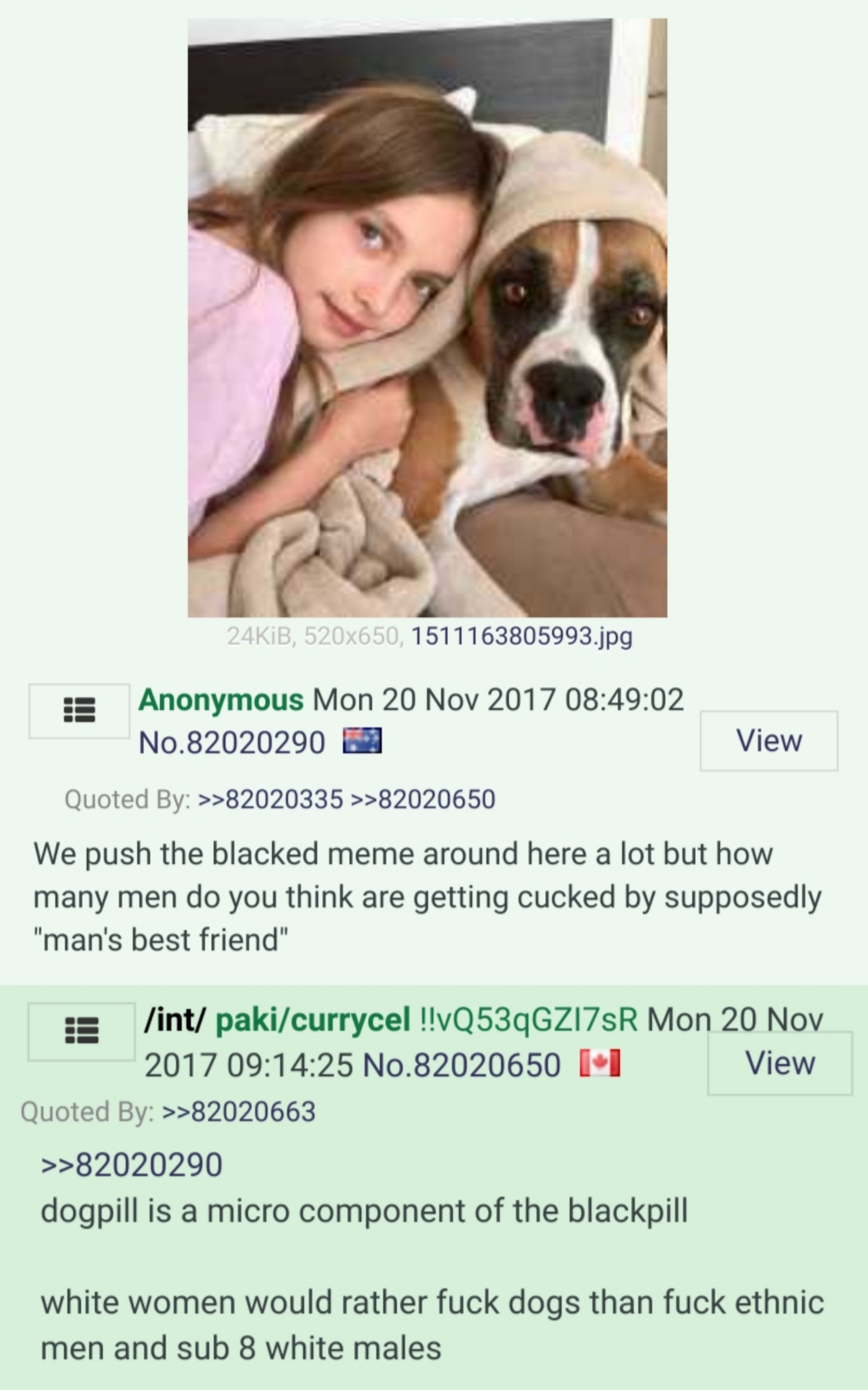 Girls who fuck dogs