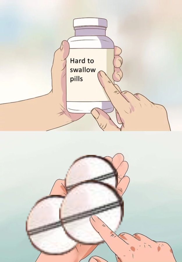 Hard to swallow pills